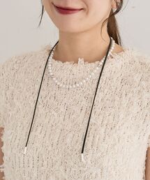 every walk.パールスウェードネックレス