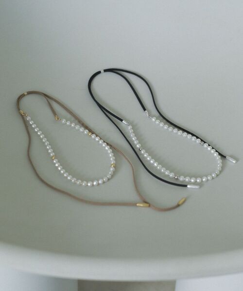 Green　Parks（グリーンパークス）の「every walk.パールスウェードネックレス（ネックレス・レディース・ゴールド/シルバー・FREE）」の3枚目の写真