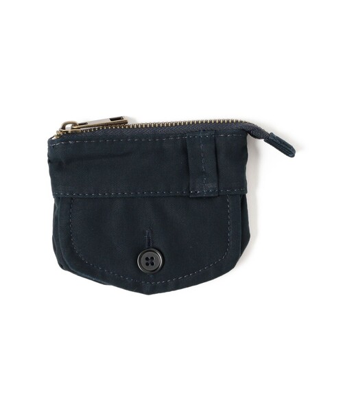 BEAMS BOY（ビームスボーイ）の「チノ コイン ポケット ポーチ（ポーチ・レディース・ネイビー/ベージュ・ONE SIZE）」の2枚目の写真