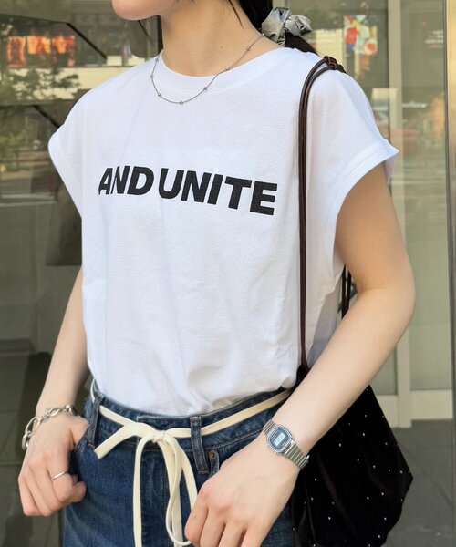 CIAOPANIC TYPY（チャオパニックティピー）の「梨地フレンチスリーブアソートプリントTee（Tシャツ/カットソー・レディース・ホワイト系その他2/ホワイト/ホワイト系その他/ホワイト系その他3・ONE SIZE）」の2枚目の写真