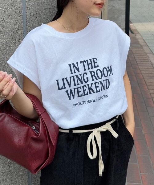 CIAOPANIC TYPY（チャオパニックティピー）の「梨地フレンチスリーブアソートプリントTee（Tシャツ/カットソー・レディース・ホワイト系その他2/ホワイト/ホワイト系その他/ホワイト系その他3・ONE SIZE）」の21枚目の写真