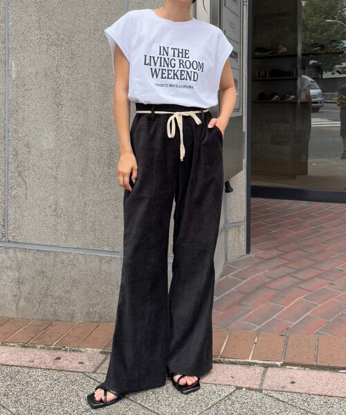 CIAOPANIC TYPY（チャオパニックティピー）の「梨地フレンチスリーブアソートプリントTee（Tシャツ/カットソー・レディース・ホワイト系その他2/ホワイト/ホワイト系その他/ホワイト系その他3・ONE SIZE）」の18枚目の写真