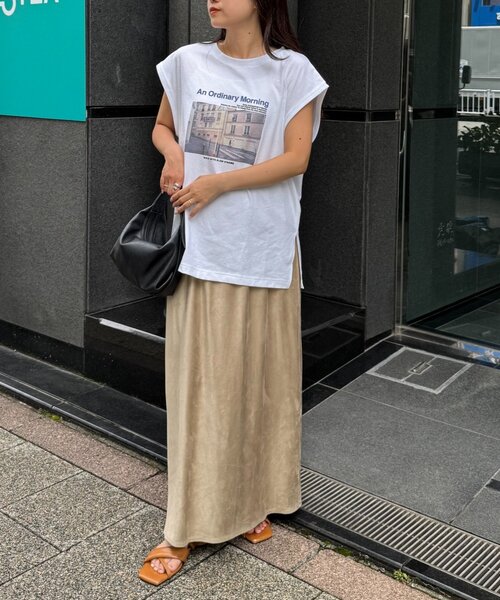 CIAOPANIC TYPY（チャオパニックティピー）の「梨地フレンチスリーブアソートプリントTee（Tシャツ/カットソー・レディース・ホワイト系その他2/ホワイト/ホワイト系その他/ホワイト系その他3・ONE SIZE）」の13枚目の写真