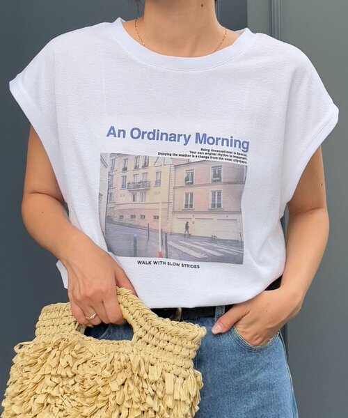 CIAOPANIC TYPY（チャオパニックティピー）の「梨地フレンチスリーブアソートプリントTee（Tシャツ/カットソー・レディース・ホワイト系その他2/ホワイト/ホワイト系その他/ホワイト系その他3・ONE SIZE）」の11枚目の写真