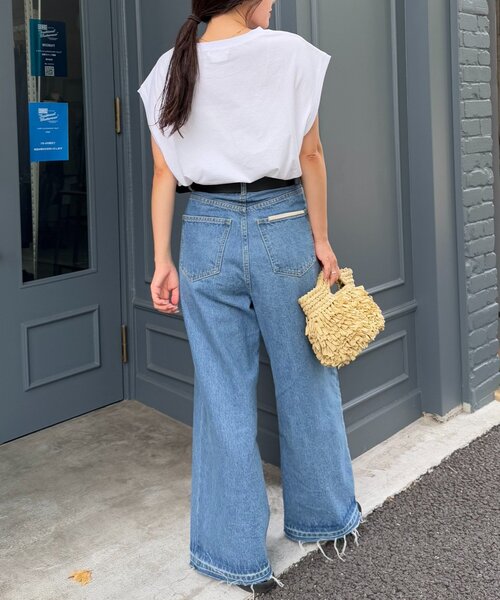 CIAOPANIC TYPY（チャオパニックティピー）の「梨地フレンチスリーブアソートプリントTee（Tシャツ/カットソー・レディース・ホワイト系その他2/ホワイト/ホワイト系その他/ホワイト系その他3・ONE SIZE）」の6枚目の写真