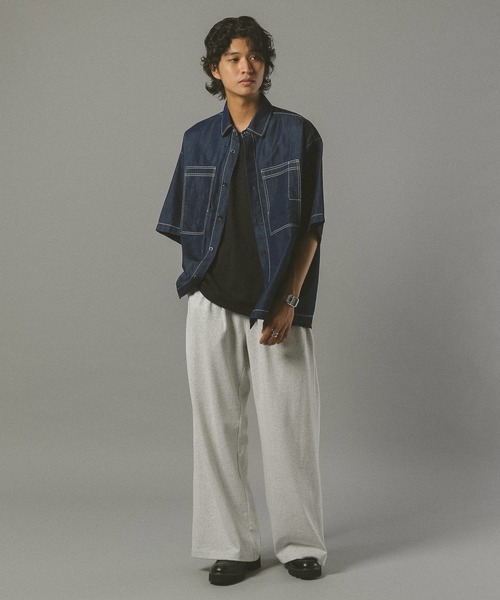 RAGEBLUE（レイジブルー）の「コットン天竺/イージースラックス（スウェットパンツ・メンズ・グレー/ブラック・MEDIUM/LARGE）」の8枚目の写真