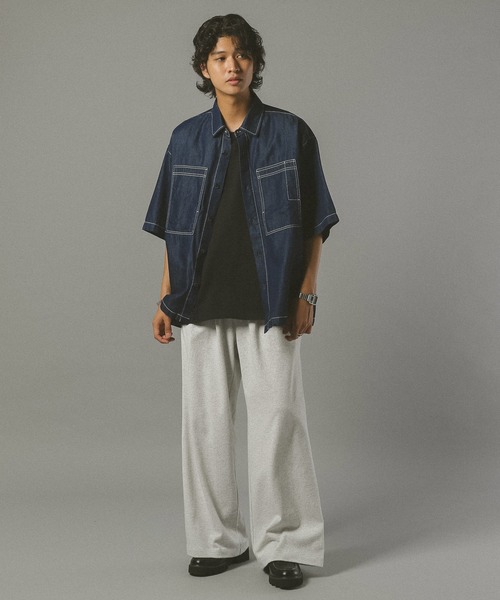 RAGEBLUE（レイジブルー）の「コットン天竺/イージースラックス（スウェットパンツ・メンズ・グレー/ブラック・MEDIUM/LARGE）」の9枚目の写真