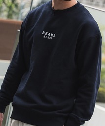 【ユニセックス】BEAMS HEART ロゴ 刺繍 スウェット