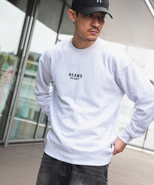 BEAMS HEART(ビームスハート)の「【ユニセックス】BEAMS HEART ロゴ 刺繍 スウェット(スウェット・メンズ・ライトグレー/ネイビー・M/S/XL/L)」の19枚目の写真