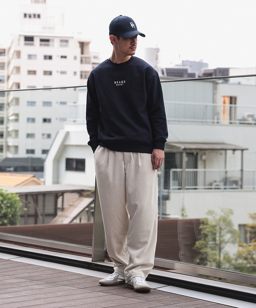BEAMS HEART(ビームスハート)の「【ユニセックス】BEAMS HEART ロゴ 刺繍 スウェット(スウェット・メンズ・ライトグレー/ネイビー・M/S/XL/L)」の13枚目の写真