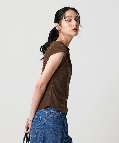 ポリエステルコットン キャップスリーブトップス-2WAY-（Tシャツ