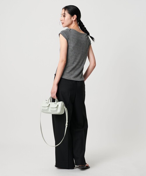 ポリエステルコットン キャップスリーブトップス beauty&youth BEAUTY&YOUTH UNITED ARROWS（ビューティーアンドユース