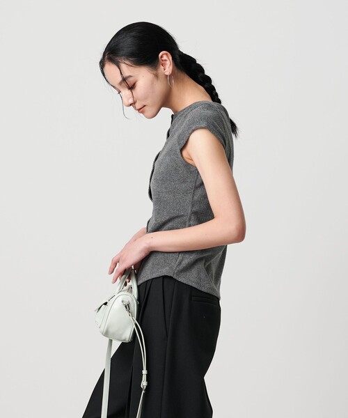 BEAUTY&YOUTHポリエステルコットンキャップスリーブトップス―2WAY― BEAUTY&YOUTH UNITED ARROWS｜ポリエステルコットン キャップ