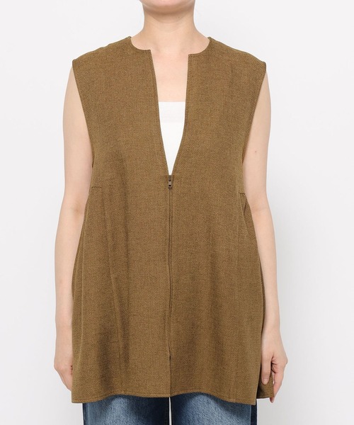 LOWRYS FARM(ローリーズファーム)の「ラナテックベスト 455402(ベスト・レディース・チェック/ブラウン/チャコールグレー/ブラウン系その他・FREE)」の12枚目の写真