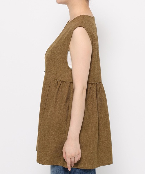 LOWRYS FARM(ローリーズファーム)の「ラナテックベスト 455402(ベスト・レディース・チェック/ブラウン/チャコールグレー/ブラウン系その他・FREE)」の13枚目の写真