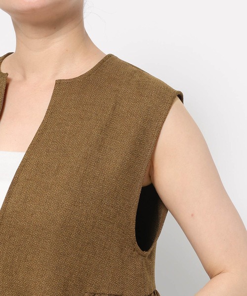 LOWRYS FARM(ローリーズファーム)の「ラナテックベスト 455402(ベスト・レディース・チェック/ブラウン/チャコールグレー/ブラウン系その他・FREE)」の17枚目の写真