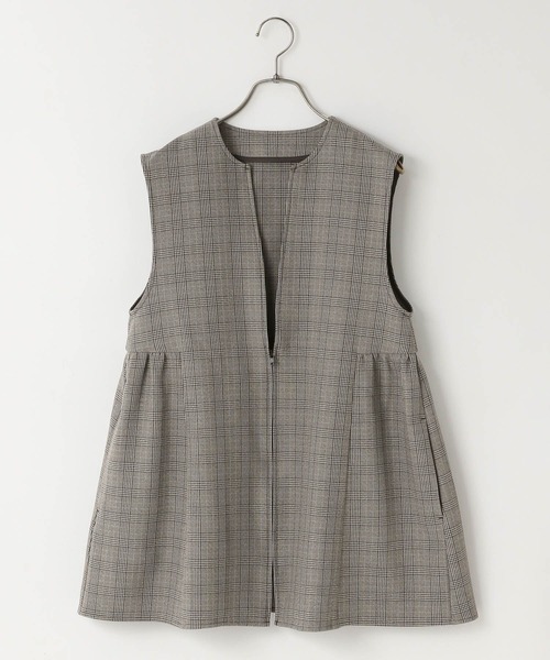 LOWRYS FARM(ローリーズファーム)の「ラナテックベスト 455402(ベスト・レディース・チェック/ブラウン/チャコールグレー/ブラウン系その他・FREE)」の22枚目の写真