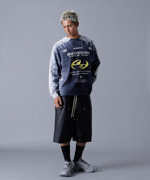DANKE SCHON（ダンケシェーン）の「DankeSchon/ダンケシェーン/TIEDYE L/S TEE RACING（Tシャツ/カットソー・メンズ・ブラック・L/M）」の13枚目の写真