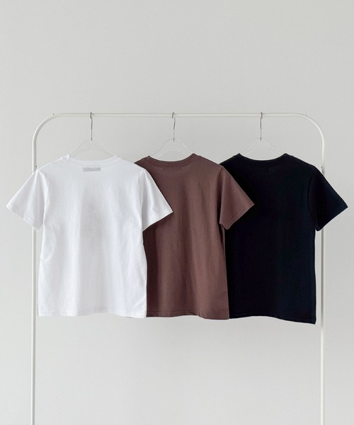 UNE MANSION(ユヌマンション)の「サマースターグラフィッククロップド半袖Tシャツ(Tシャツ/カットソー・レディース・ブラック/ホワイト/ブラウン・FREE)」の12枚目の写真