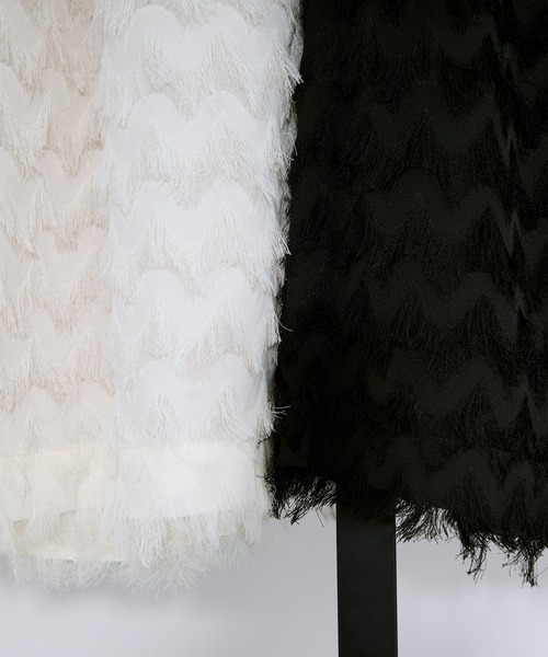 Ellno Loset（エルノロゼット）の「カットジャガードシアーパンツ/SETUP対応（スラックス・メンズ・オフホワイト/ブラック・X-SMALL/SMALL/MEDIUM/LARGE）」の6枚目の写真