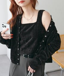 DISCOAT(ディスコート)の杢ベロアアンサンブル(アンサンブル)