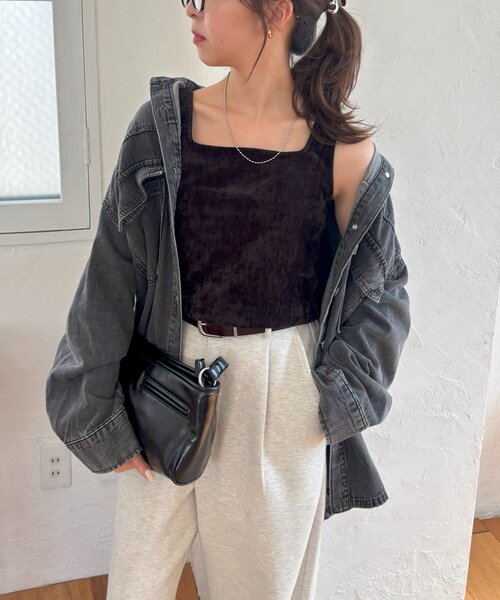 DISCOAT（ディスコート）の「杢ベロアアンサンブル（アンサンブル・レディース・ブラック/ブルー/ホワイト系その他/ブラウン・FREE）」の7枚目の写真