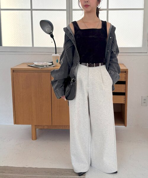 DISCOAT（ディスコート）の「杢ベロアアンサンブル（アンサンブル・レディース・ブラック/ブルー/ホワイト系その他/ブラウン・FREE）」の8枚目の写真