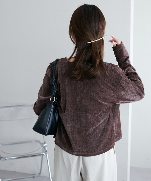 DISCOAT（ディスコート）の「杢ベロアアンサンブル（アンサンブル・レディース・ブラック/ブルー/ホワイト系その他/ブラウン・FREE）」の15枚目の写真