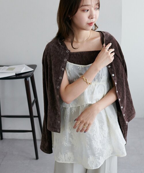 DISCOAT（ディスコート）の「杢ベロアアンサンブル（アンサンブル・レディース・ブラック/ブルー/ホワイト系その他/ブラウン・FREE）」の21枚目の写真