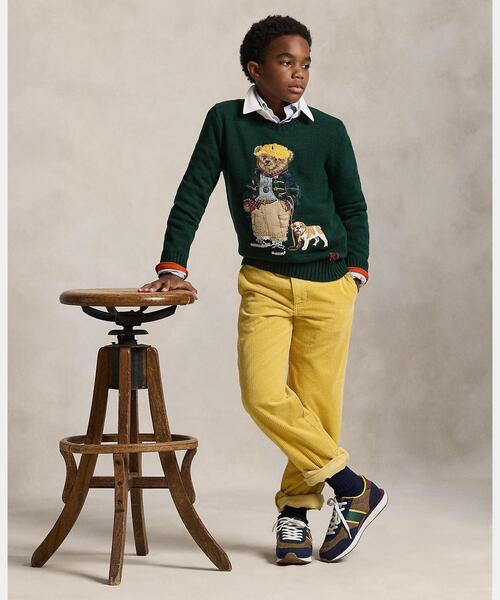 POLO RALPH LAUREN CHILDRENSWEAR(ポロ ラルフ ローレン チルドレンズウェア)の「Polo ベア セーター(ニット/セーター・キッズ・グリーン・XL/M/L/S)」の4枚目の写真