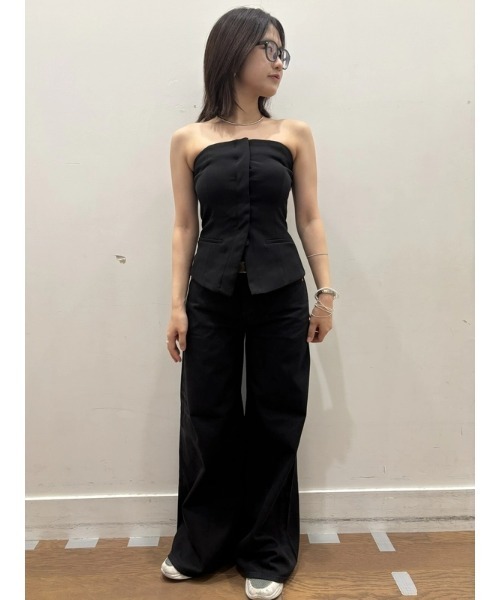 セール】ストラップレス バイストレッチ コルセットトップス（ベスト