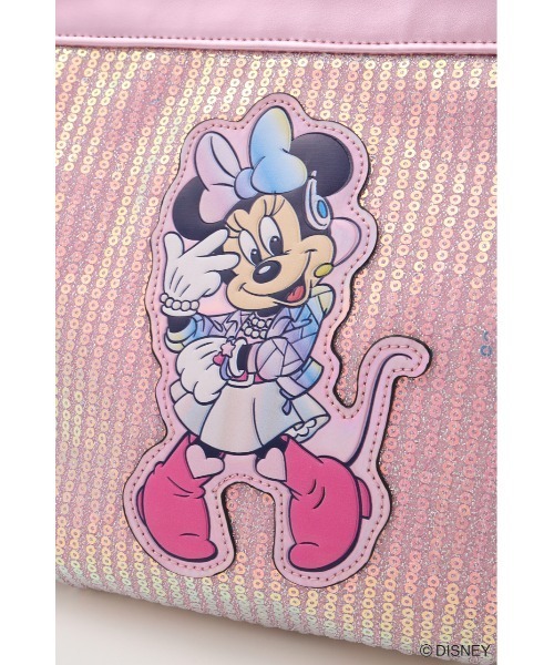 Disney SERIES CREATED by MUS(ディズニーシリーズクリエイテッドバイエムユーエス)の「MD IDOL SPANGLE バッグ / MINNIE(ショルダーバッグ・レディース・ピンク/シルバー・FREE)」の9枚目の写真
