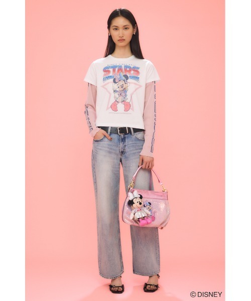 Disney SERIES CREATED by MUS(ディズニーシリーズクリエイテッドバイエムユーエス)の「MD IDOL SPANGLE バッグ / MINNIE(ショルダーバッグ・レディース・ピンク/シルバー・FREE)」の14枚目の写真