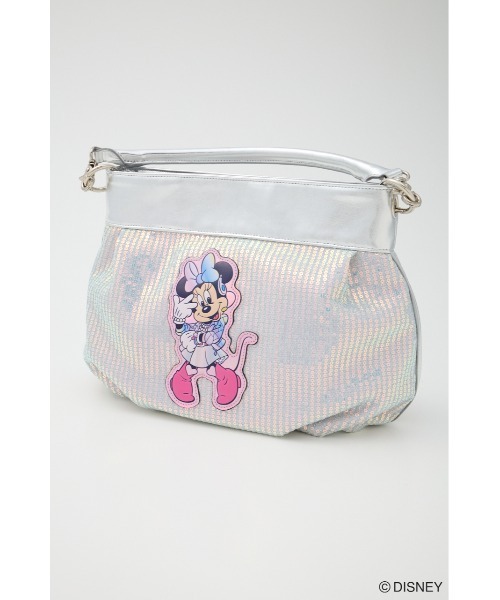 Disney SERIES CREATED by MUS(ディズニーシリーズクリエイテッドバイエムユーエス)の「MD IDOL SPANGLE バッグ / MINNIE(ショルダーバッグ・レディース・ピンク/シルバー・FREE)」の17枚目の写真