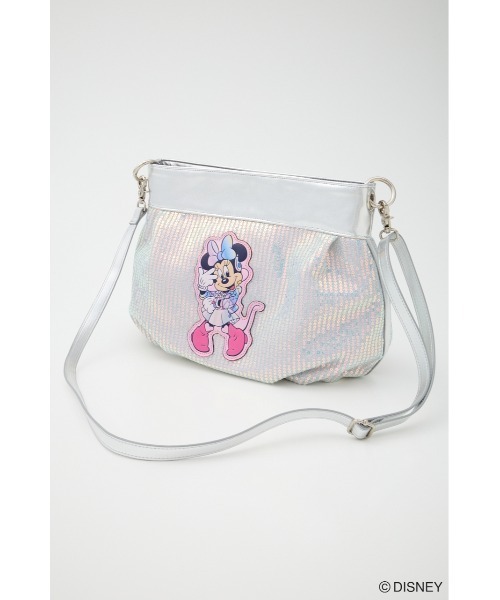Disney SERIES CREATED by MUS(ディズニーシリーズクリエイテッドバイエムユーエス)の「MD IDOL SPANGLE バッグ / MINNIE(ショルダーバッグ・レディース・ピンク/シルバー・FREE)」の20枚目の写真