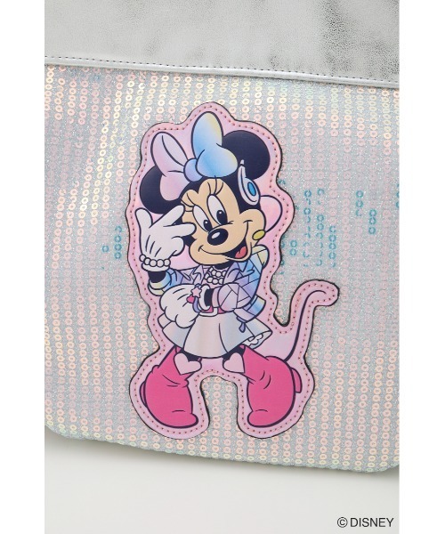 Disney SERIES CREATED by MUS(ディズニーシリーズクリエイテッドバイエムユーエス)の「MD IDOL SPANGLE バッグ / MINNIE(ショルダーバッグ・レディース・ピンク/シルバー・FREE)」の22枚目の写真