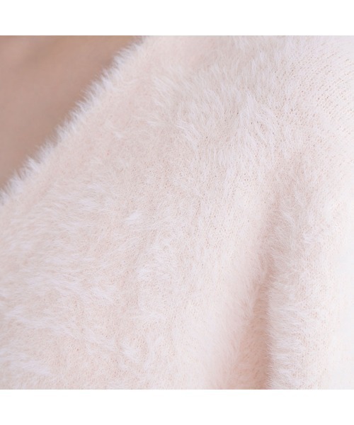 セール】◇Vネックシャギー接結コーディガン（カーディガン/ボレロ