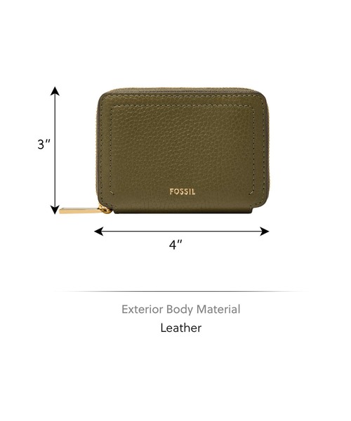 FOSSIL（フォッシル）の「フォッシル カード入れ レディース レザー グリーン  SL10045316（カードケース・レディース・グリーン・FREE）」の4枚目の写真