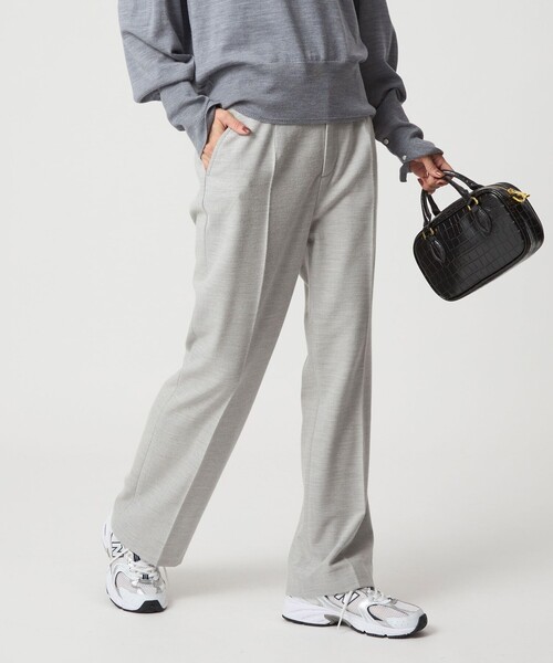 green label relaxing（グリーンレーベルリラクシング）の「［size SHORT/TALLあり］ウラキモウ ビューティー パンツ（その他パンツ・レディース・ブラック/ライトグレー/その他1/モカ・TALL/40/38/36/34/SHORT）」の2枚目の写真