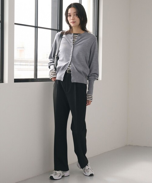 green label relaxing（グリーンレーベルリラクシング）の「［size SHORT/TALLあり］ウラキモウ ビューティー パンツ（その他パンツ・レディース・ブラック/ライトグレー/その他1/モカ・TALL/40/38/36/34/SHORT）」の12枚目の写真