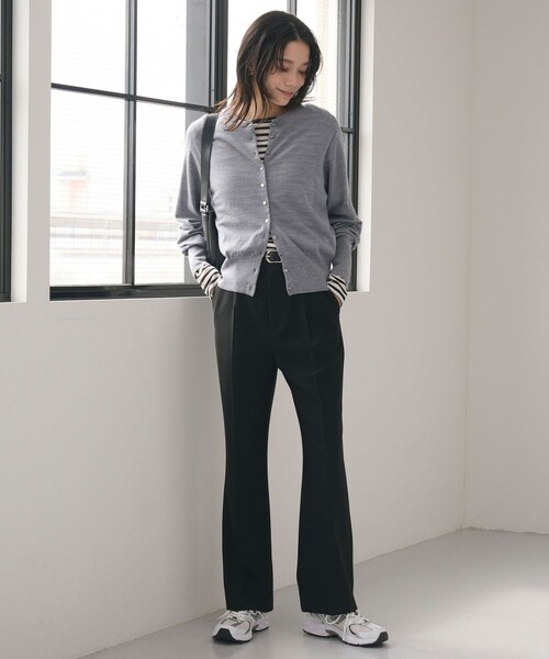 green label relaxing（グリーンレーベルリラクシング）の「［size SHORT/TALLあり］ウラキモウ ビューティー パンツ（その他パンツ・レディース・ブラック/ライトグレー/その他1/モカ・TALL/40/38/36/34/SHORT）」の13枚目の写真