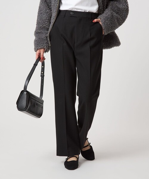 green label relaxing（グリーンレーベルリラクシング）の「［size SHORT/TALLあり］ウラキモウ ビューティー パンツ（その他パンツ・レディース・ブラック/ライトグレー/その他1/モカ・TALL/40/38/36/34/SHORT）」の15枚目の写真