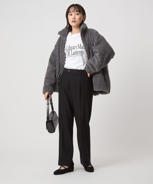 green label relaxing（グリーンレーベルリラクシング）の「［size SHORT/TALLあり］ウラキモウ ビューティー パンツ（その他パンツ・レディース・ブラック/ライトグレー/その他1/モカ・TALL/40/38/36/34/SHORT）」の17枚目の写真