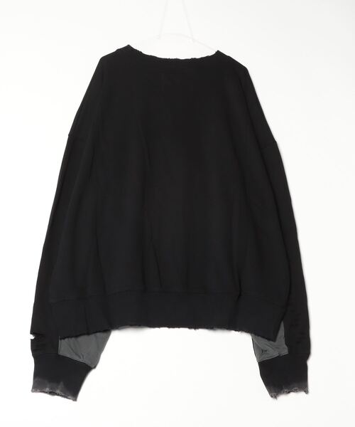 ROYAL FLASH（ロイヤルフラッシュ）の「GEN_DAI/ゲンダイ/OVER SIZE THUMBHOLE LS（Tシャツ/カットソー・メンズ・グレー/ブラック・1/0）」の3枚目の写真