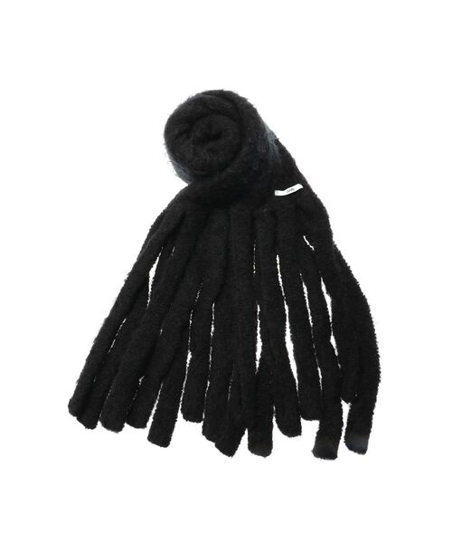 UN3D.（アンスリード）の「BIG FRINGE MUFFLER / ビッグフリンジマフラー（マフラー・レディース・キャメル/グレー/ブラック・FREE）」の8枚目の写真