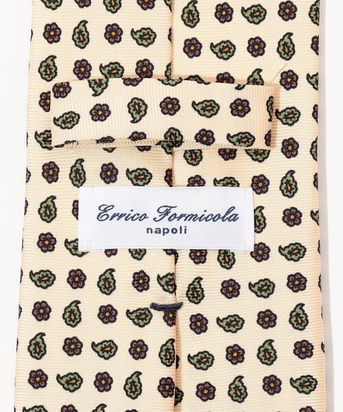 ERRICO FORMICOLA（エッリコフォルミコラ）の「ERRICO FORMICOLA シルクプリント 小紋柄ネクタイ（ネクタイ・メンズ・ホワイト系その他/ダークブラウン/ネイビー・FREE）」の6枚目の写真