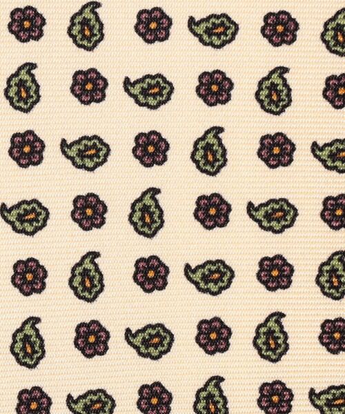 ERRICO FORMICOLA（エッリコフォルミコラ）の「ERRICO FORMICOLA シルクプリント 小紋柄ネクタイ（ネクタイ・メンズ・ホワイト系その他/ダークブラウン/ネイビー・FREE）」の7枚目の写真