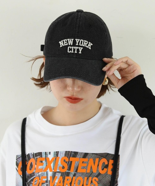 Gready Brilliant（グレディブリリアン）の「ＮＹ刺繍デニムＣＡＰ（キャップ・レディース・ブラック・FREE）」の9枚目の写真