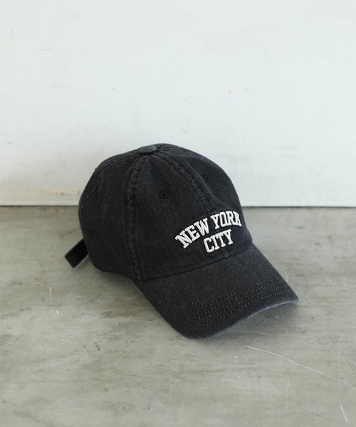 Gready Brilliant（グレディブリリアン）の「ＮＹ刺繍デニムＣＡＰ（キャップ・レディース・ブラック・FREE）」の4枚目の写真