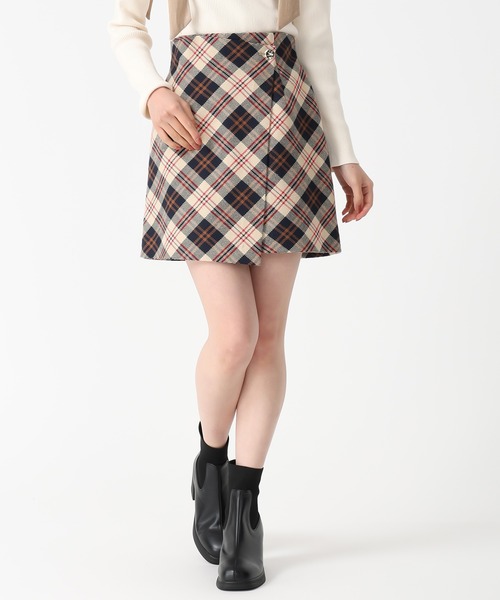 31 Sons de mode（トランテアン　ソン　ドゥ　モード）の「2025秋冬新作 ラップミニスカート（スカート・レディース・ブラック/ベージュ/ブラウン・M/S）」の5枚目の写真